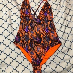 Neon Snake Swimsuit